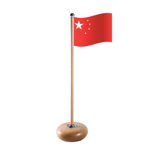 Flagpole with China flag, Beech