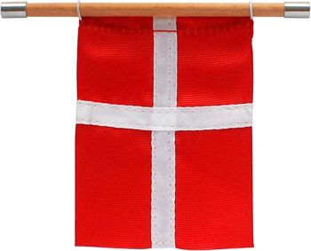 « Magnet Me Up » avec drapeau danois, Hêtre