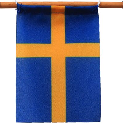 „Magnet Me Up“ Schwedische Flagge, Buche