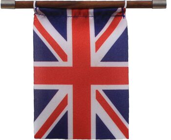 "Magnet Me Up" avec drapeau britannique, noyer