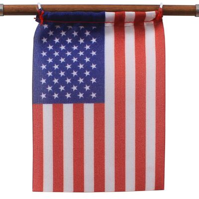 "Magnet Me Up" avec drapeau USA, Noyer