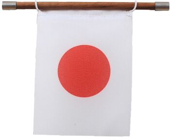 "Magnet Me Up" avec le drapeau du Japon, Noyer