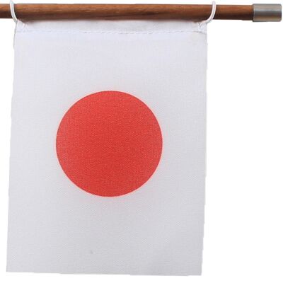 "Magnet Me Up" con bandera de Japón, nogal
