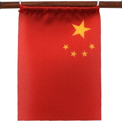 "Magnet Me Up" avec le drapeau de la Chine, Noyer