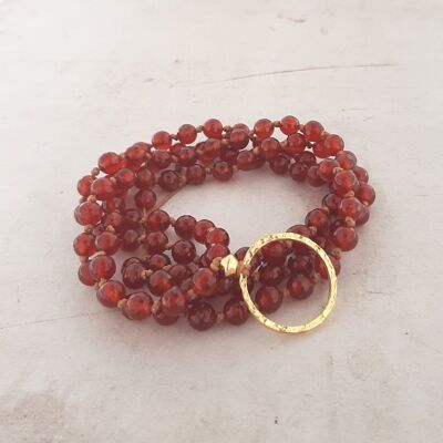 Necklace Mala Carnelian