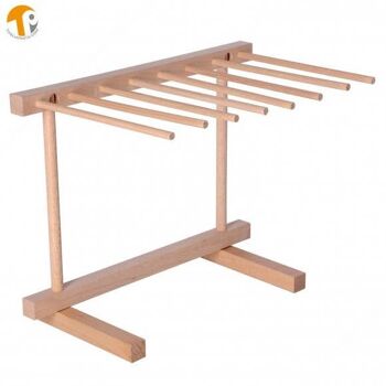 Séchoir à pâtes fraîches en bois de hêtre. Avec support simple pliable 1