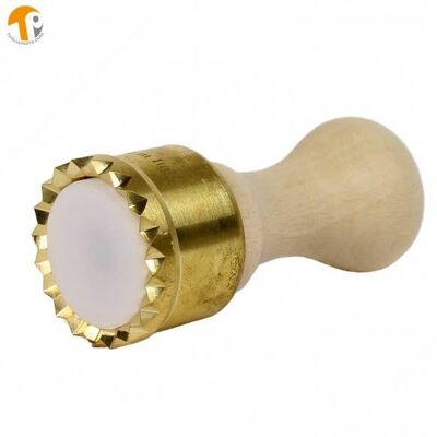 Round mold in aluminum and brass ravioli cutter with automatic ejector - Diameter of 50mm