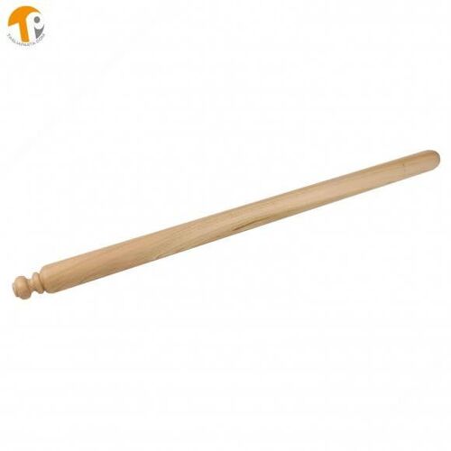 Rolling pin in cherry tree wood for fresh homemade pasta, 100 cm long