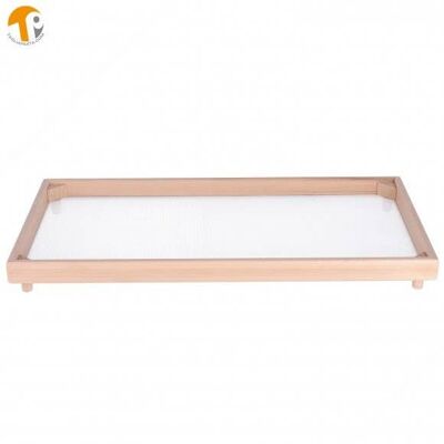 Rectangular Beech Wood Fresh Pasta Drying Tray. Measurements 63x46 cm