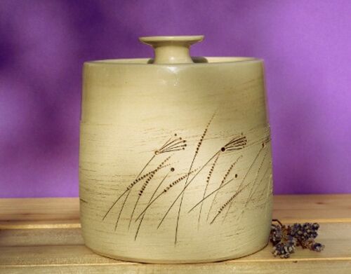 Keramik Leckerlidose handgefertigt Design "Lavendel" I Dog Filou's