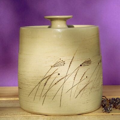 Keramik Leckerlidose handgefertigt Design "Lavendel" I Dog Filou's