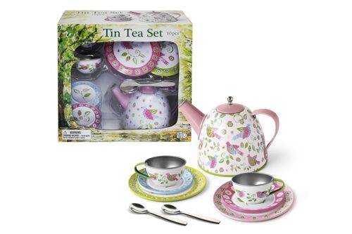 Tea set "Lovebirds" in tin, 10 pcs.