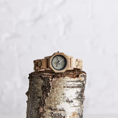 The Willow - Reloj de madera vegano hecho a mano