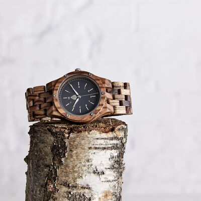 The Yew - Reloj de madera vegano hecho a mano