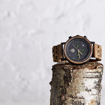 The Cedar - Reloj vegano de madera hecho a mano