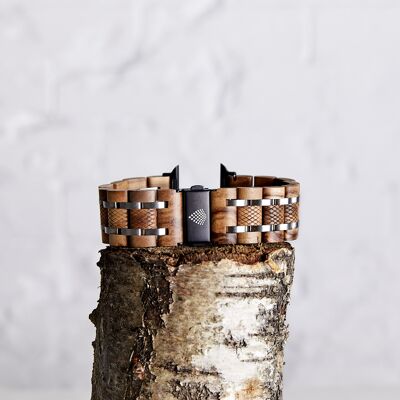 The Olive - Handmade Wood Vegan Apple Watch Strap