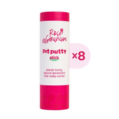 Deodorant Stick - Rose Geranium (x8)