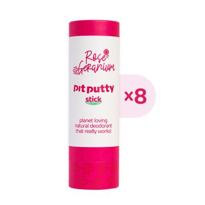 Deodorante stick - Geranio rosa (x8)