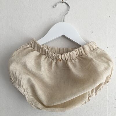 Bubble pants, linen - 1.5-3.5 years - Sand