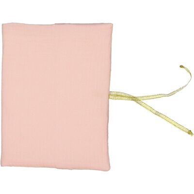 Pink cotton gauze health book cover