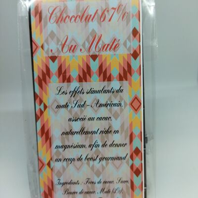 67% dark chocolate bar with Mate