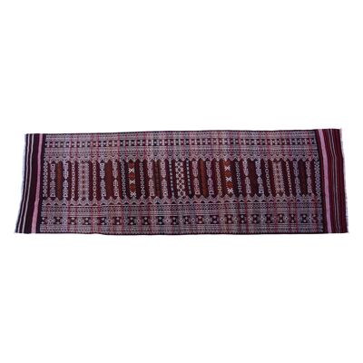 Baluch Soumak Dark Tan Vintage Rug