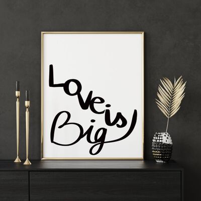 Affiche a4-love is big
