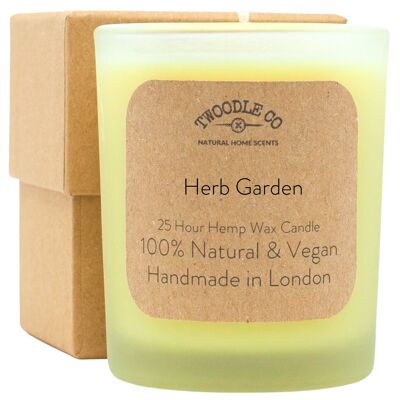 Herb Garden Small Hemp wax Candle (25 hour/75g) Boxed