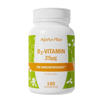 D3-vitamin 25µg 180 tab