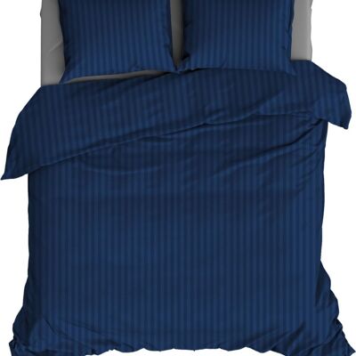 Copripiumino Satin D'Or Streep Blu Notte 270x220