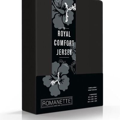 Drap de Lit Royal Confort - Noir 100x220