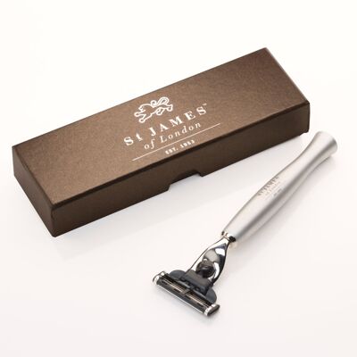 Cheeky B'stard Shaving Razor Mach III - Brushed Metal