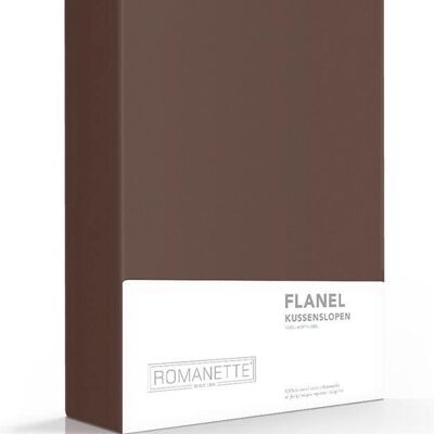 Romanette Flanellen Kussenslopen 2-Pack Taupe 60x70