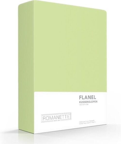Romanette Flanellen Kussenslopen 2-Pack Groen 60x70