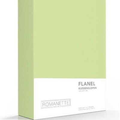 Romanette Flanellen Kussenslopen 2-Pack Groen 65x65