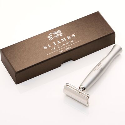 Cheeky B'stard Shaving Razor Safety - Brushed Metal