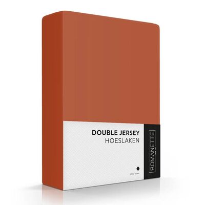 Romanette Double Jersey Terrakotta 160x220