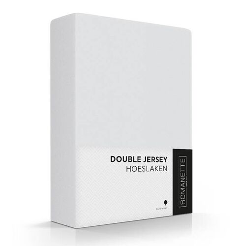 Romanette Double Jersey Silver 100x220