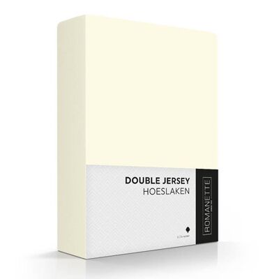 Romanette Double Jersey Bianco sporco 100x220