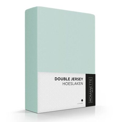 Romanette Double Jersey Misty Green 100x220