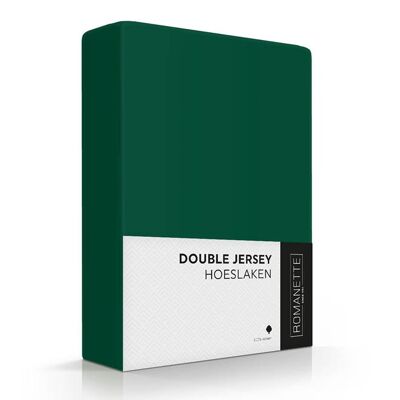 Romanette Double Jersey Vert Forêt 160x220
