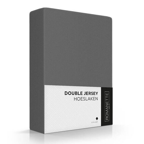 Romanette Double Jersey Dark Gray 130x220