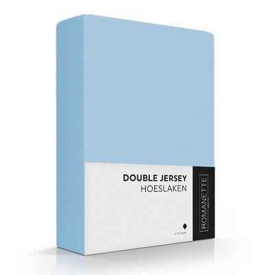 Romanette Double Jersey Blue 100x220