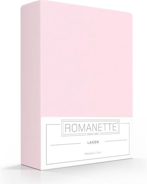 Romanette katoenen laken roze 150x250