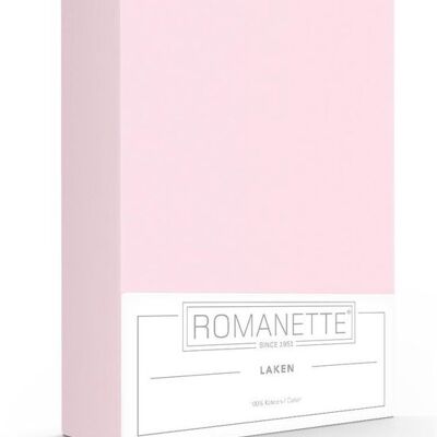 Romanette katoenen laken roze 150x250