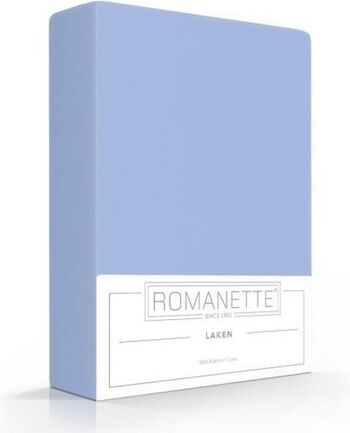 Romanette katoenen laken bleu 240x260