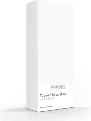 Topper Romanette Blanc 100x220