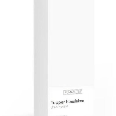 Topper Romanette Blanc 140x220