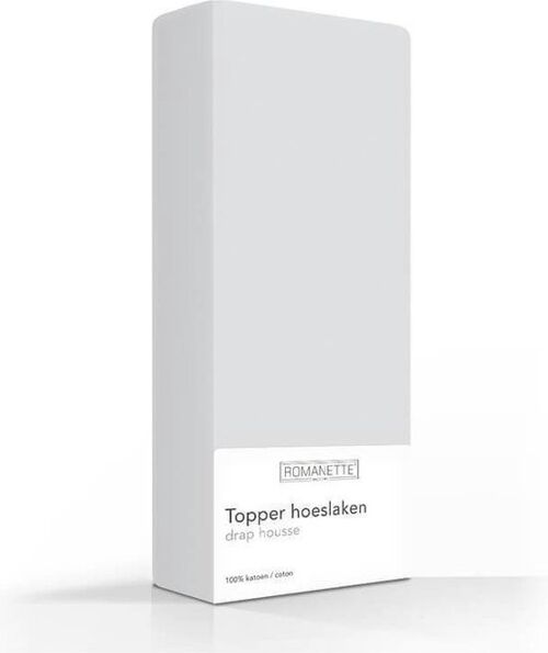 Romanette Topper Zilver 70x200