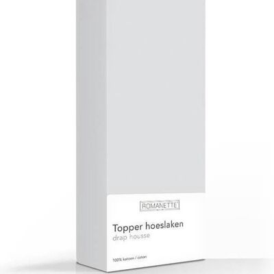 Romanette Topper Zilver 70x200